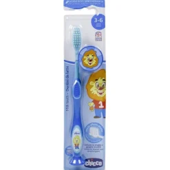 Cepillo Dental Infantil 3 - 6a León Azul 1ud - Chicco