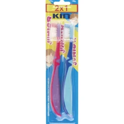 Cepillo Dental Kin Junior 6-12 Años Capuchon 2X1