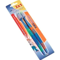 Cepillo Dental Kin Junior 6-12 Años Capuchon 2X1