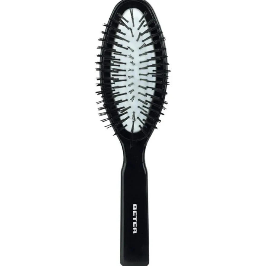 Cepillo Ovalado Neumático, Púas Nylon Negro 17,5 cm 1 Pz - Beter