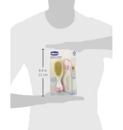 Cepillo y Peine Infantil - Chicco Pelo Natural (rosa) - Chicco Española - Infantil