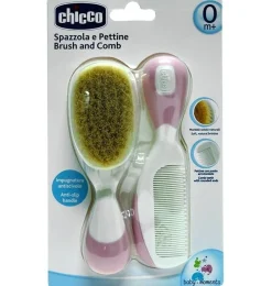 Cepillo y Peine Infantil - Chicco Pelo Natural (rosa) - Chicco Española - Infantil