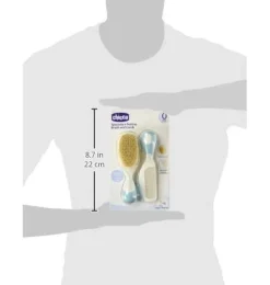 Cepillo y Peine Infantil - Chicco Pelo Natural (azul) - Chicco Española - Infantil