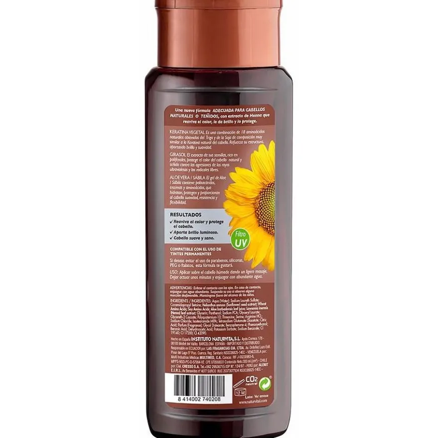 Champú Color Castaño 300ml - Naturvital