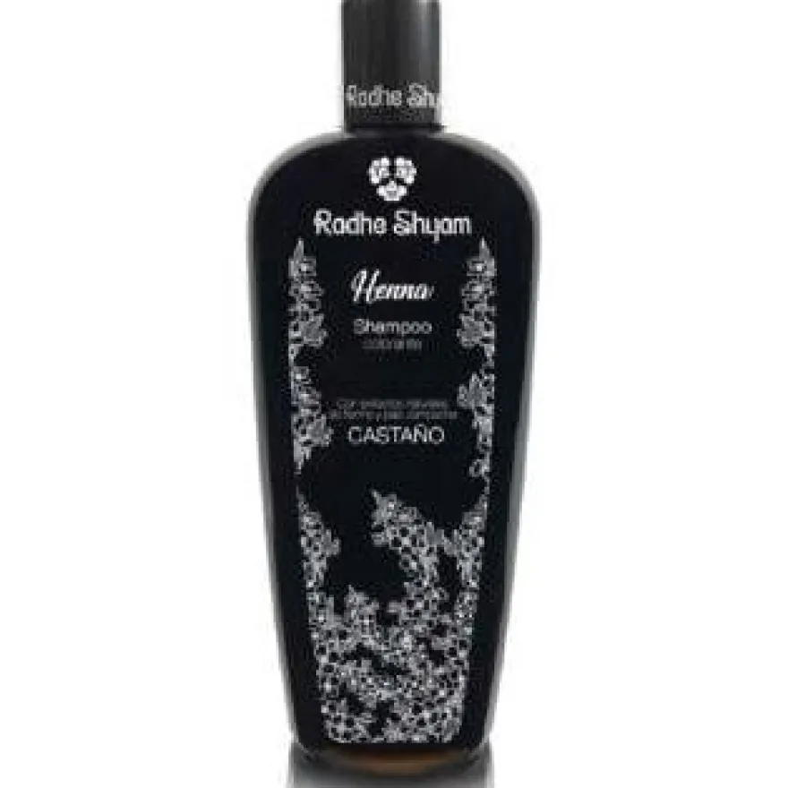 Champú Henna Color Castaðo 400ml - Radhe Shyam