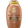 Champú Queratina Brasileña, Alisa y Nutre, Cabellos Ondulados o Rizados 385 ml - Ogx