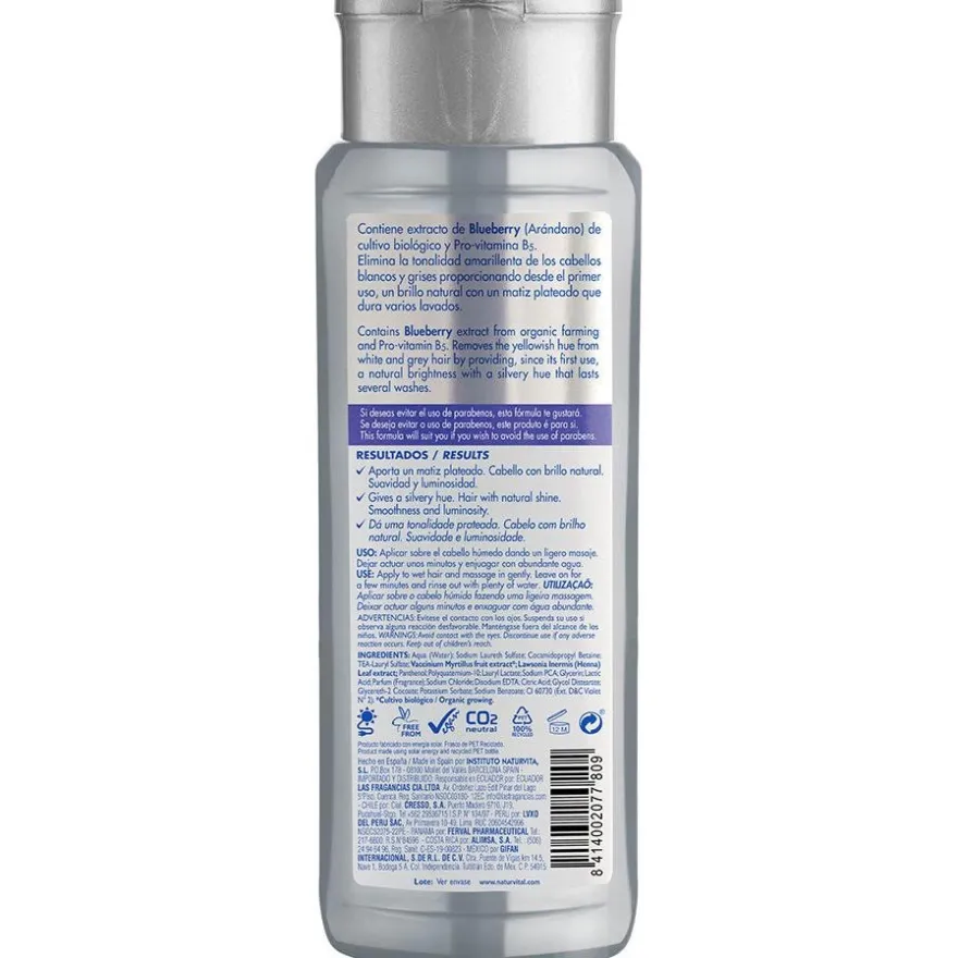Champú Silver Cabello Blanco Ygis 300ml - Naturvital