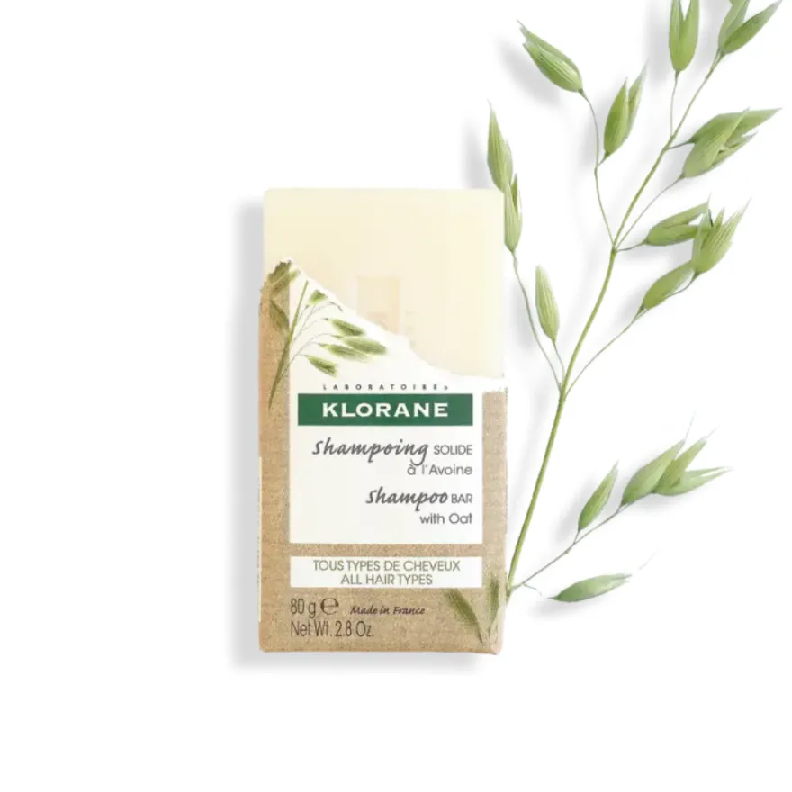 Champú Sólido a la Avena, 80 g. - Klorane