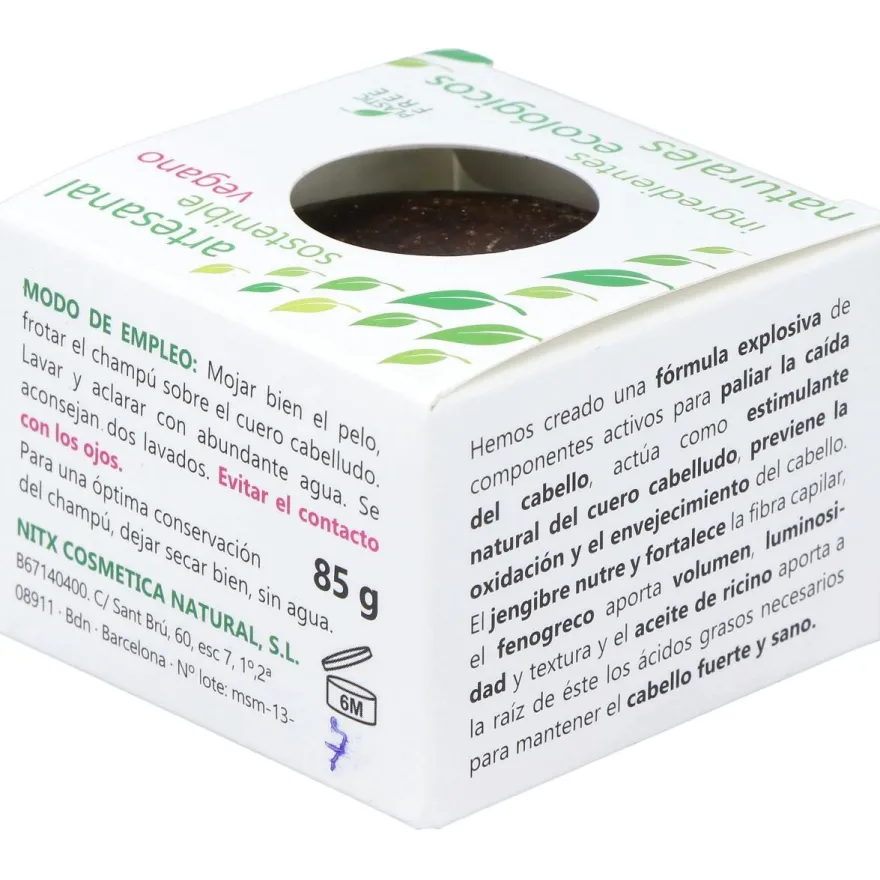 Champú Solido Estimulante Anticaida 85gr - Nitx