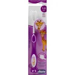 Chicco Cepillo De Dientes Rosa +3 Años, 1 Ud