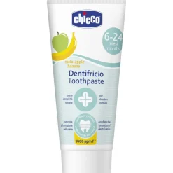 Chicco Pasta De Dientes Con Flúor Sabor Plátano-Manzana, 50 Ml