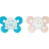 Chicco Physio Comfort Chupete De Silicona De 6-16 Meses Tonos Azules, 2 Unidades