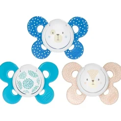 Chicco Physio Comfort Chupete De Silicona De 6-16 Meses Tonos Azules, 2 Unidades
