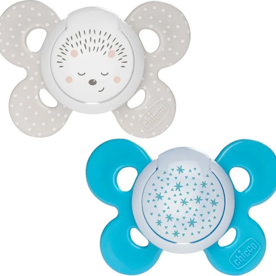 Chicco Physio Comfort Chupete De Silicona De 16-36 Meses Tonos Azules, 2 Unidades