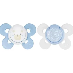 Chicco Physio Comfort Chupete De Silicona De 16-36 Meses Tonos Azules, 2 Unidades