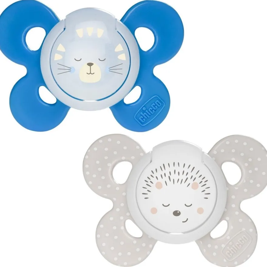 Chicco Physio Comfort Chupete De Silicona De 16-36 Meses Tonos Azules, 2 Unidades