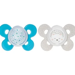 Chicco Physio Comfort Chupete De Silicona De 16-36 Meses Tonos Azules, 2 Unidades