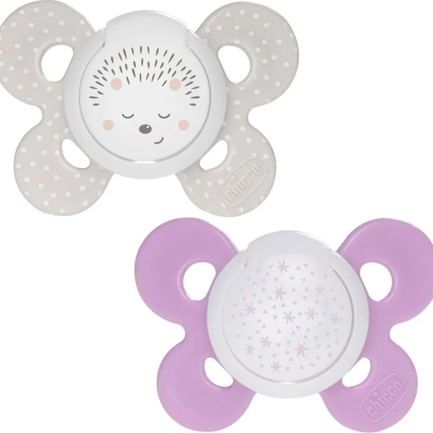 Chicco Physio Comfort Chupete De Silicona De 16-36 Meses Tonos Rosas, 2 Unidades