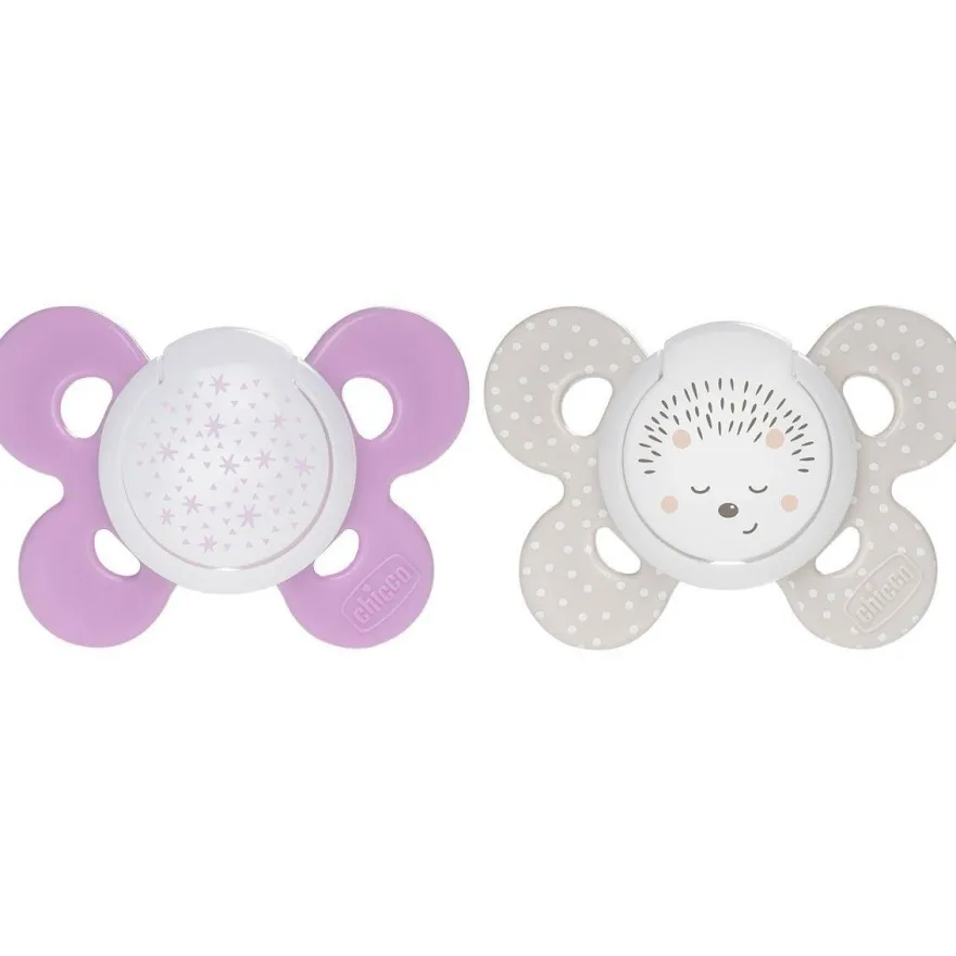 Chicco Physio Comfort Chupete De Silicona De 16-36 Meses Tonos Rosas, 2 Unidades