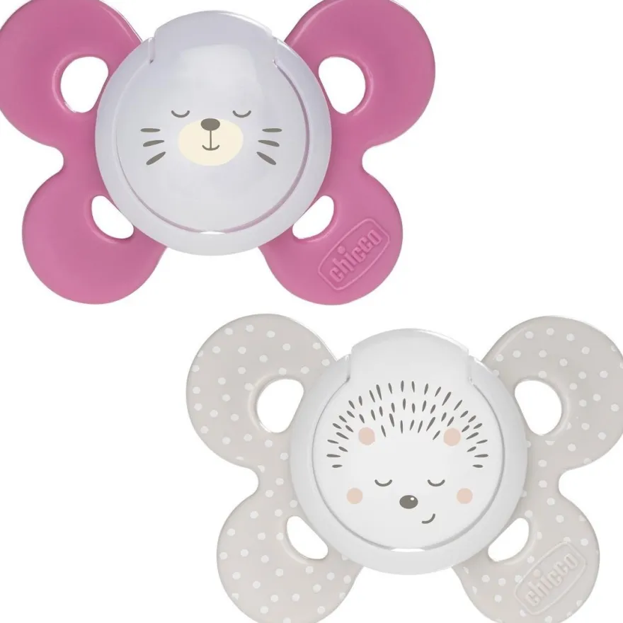 Chicco Physio Comfort Chupete De Silicona De 16-36 Meses Tonos Rosas, 2 Unidades