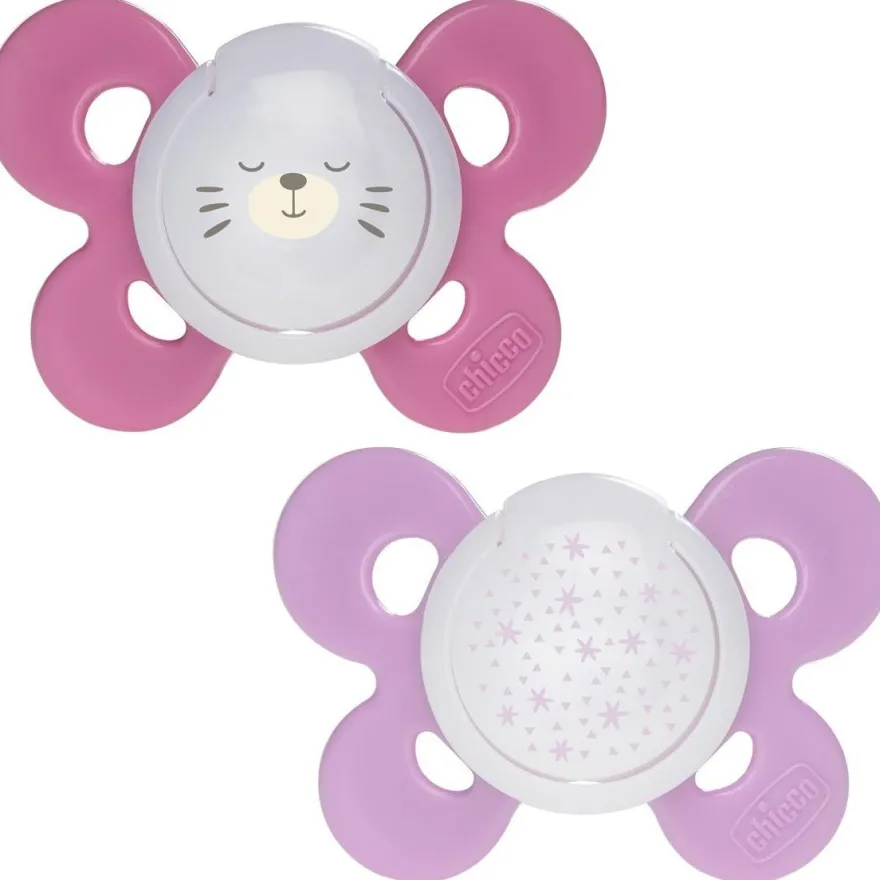 Chicco Physio Comfort Chupete De Silicona De 16-36 Meses Tonos Rosas, 2 Unidades