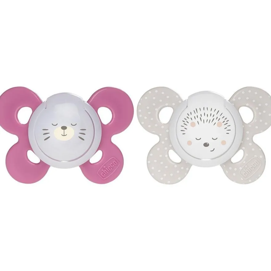 Chicco Physio Comfort Chupete De Silicona De 16-36 Meses Tonos Rosas, 2 Unidades