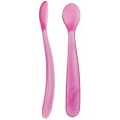 Chico Infantil Silic Rosa 6m 2ud - Cuchara