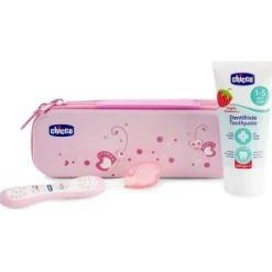 Chic Set Cuidado Oral Fluor 6 - 36m Rosa - Chicco