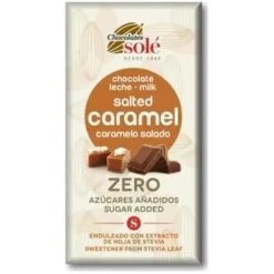 Chocolate Leche Caramelo Salado Stevia Bio 100g - Chocolates Sole