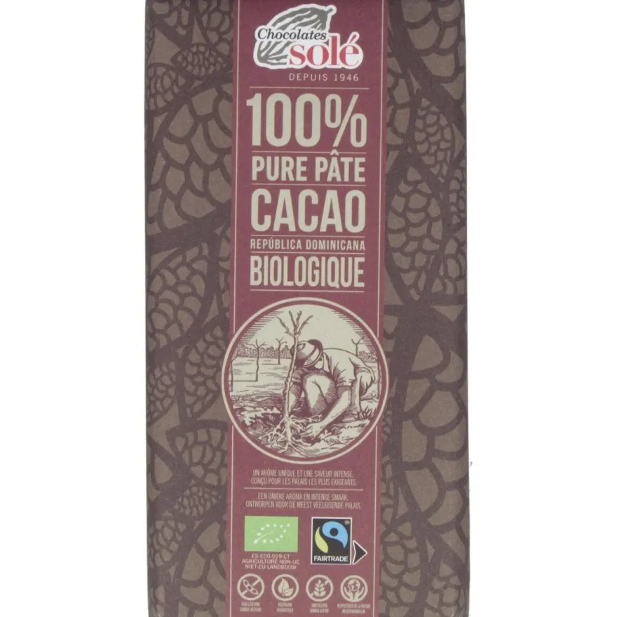 Chocolate Negro 100% 100gr. Eco Sg - Chocolates Sole