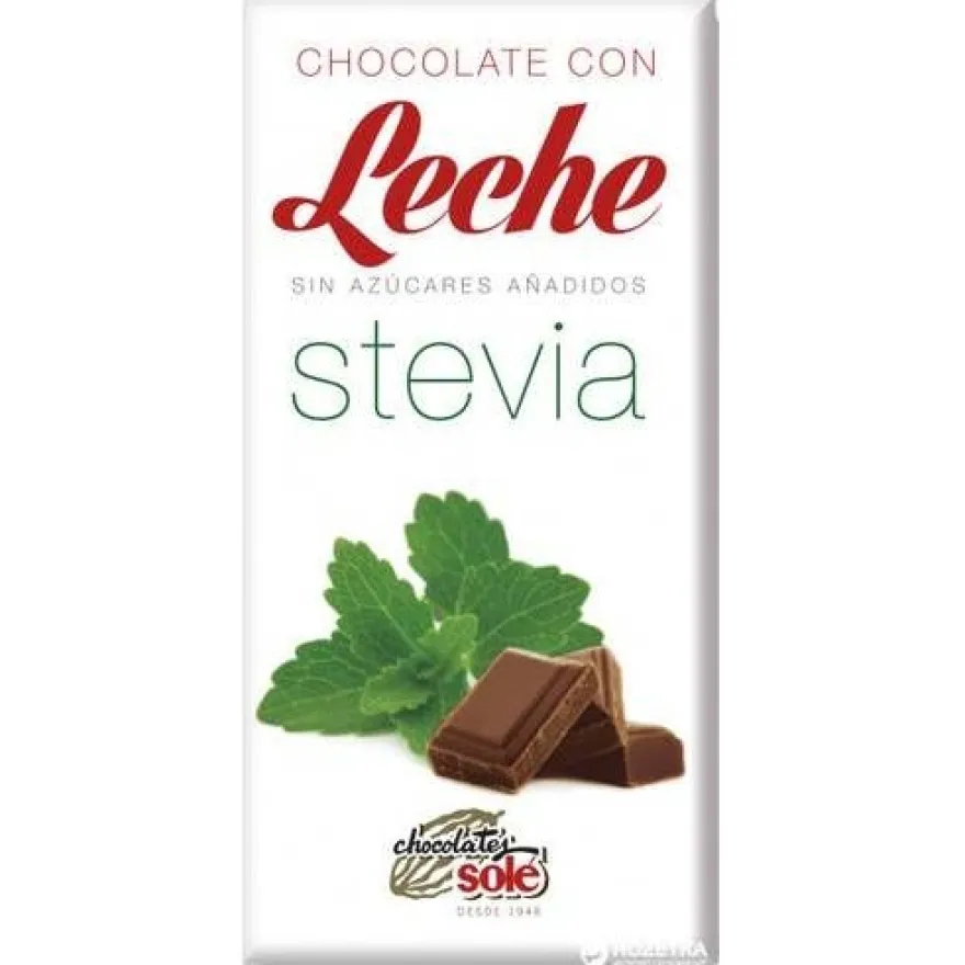 Chocolates Sole Chocolate Leche Stevia Sin Gluten 100G