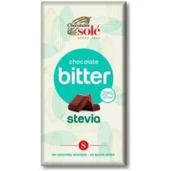 Chocolatina Chocolate Negro 72% Con Stevia 25G 30U
