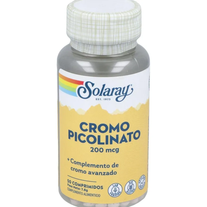 Chromium Picolinate 200 50 Tabletas - Solaray