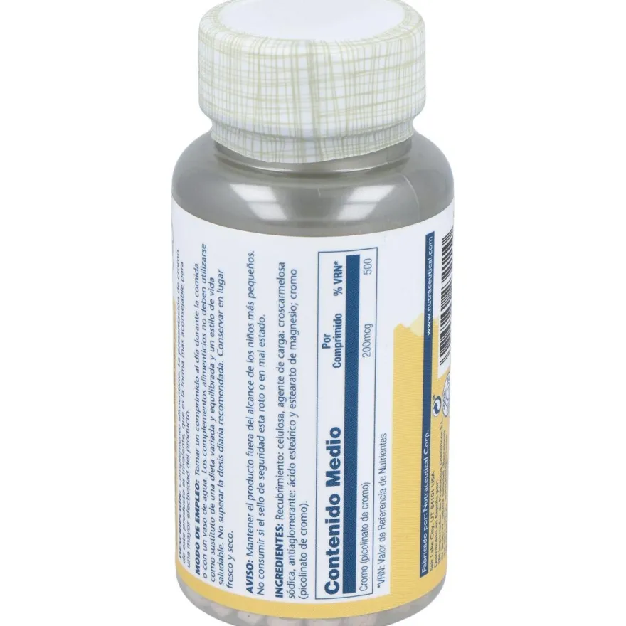 Chromium Picolinate 200 50 Tabletas - Solaray