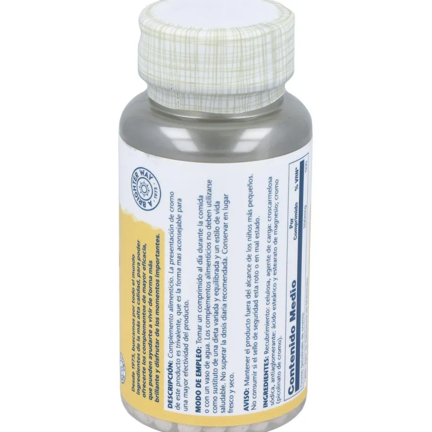Chromium Picolinate 200 50 Tabletas - Solaray