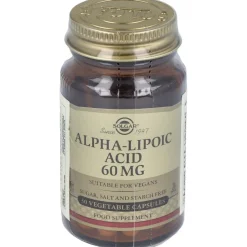 Ácido Alfa - Lipoico 60mg 30vcaps - Solgar