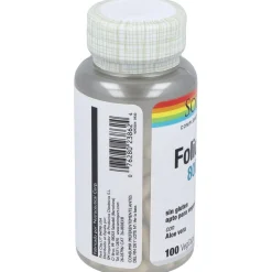 Ácido Folico 800mcg. 100cap - Solaray