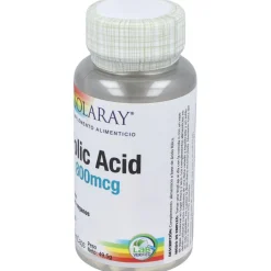 Ácido Folico 800mcg. 100cap - Solaray