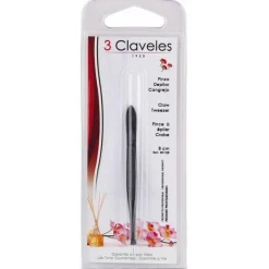 3 Claveles Pinza Punta Estrecha Negra R80128, 1 Ud - Tresclaveles