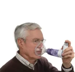 Cámara Inhaladora Con Válvula Con Mascarilla Grande. - Philips Repironics