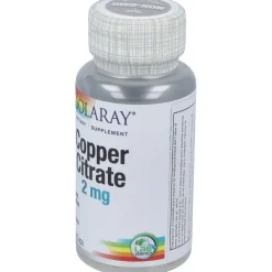 Cobre Citrato 2mg 60caps - Solaray