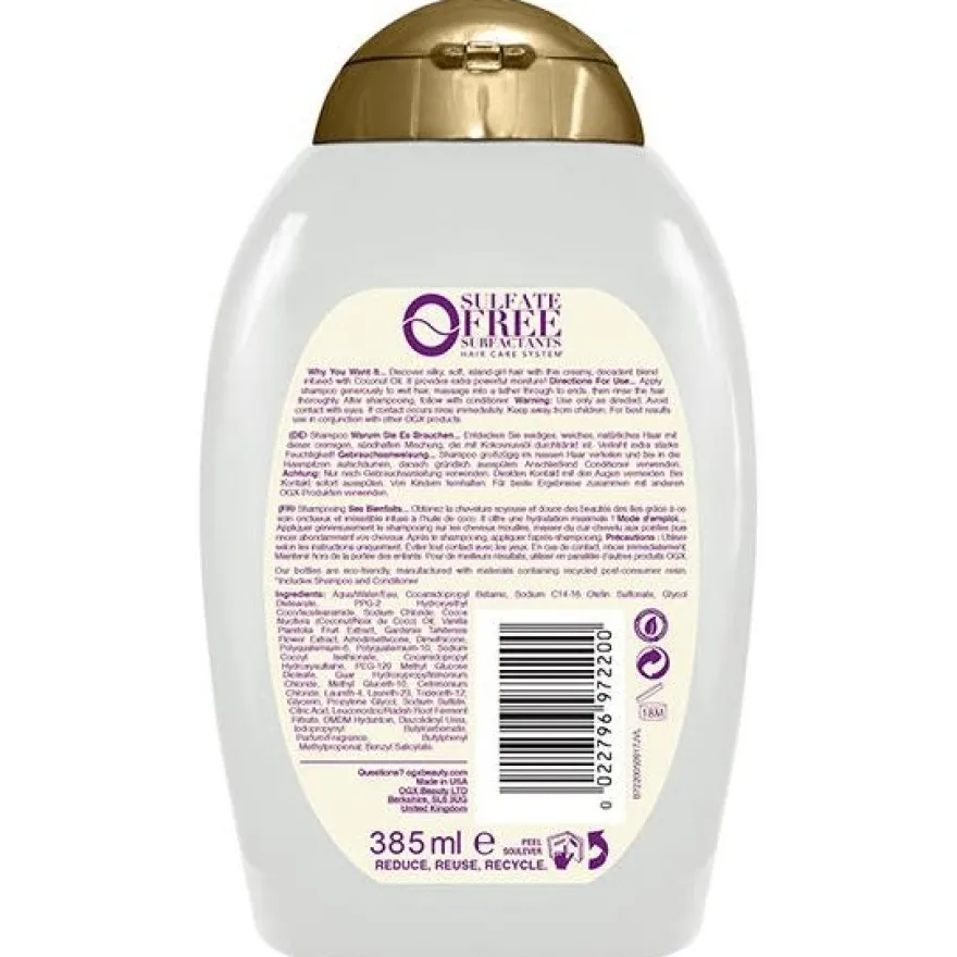 Coconut Miracle Oil Hair Shampoo 385ml - Ogx