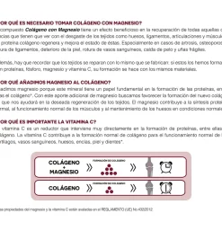 Colageno Con Magnesio + Vit C + Vit B1, B2 Y B6 Polvo Sabor Fresa, 350 g. - Ana Maria Lajusticia