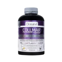 Collmar Colageno Marino + Magnesio + Ácido Hialuronico Sabor Vanilla, 180 Comp. - Drasanví