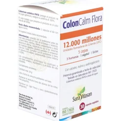 Colon - Calm Flora 30 Cápsulas - Sura Vitasan