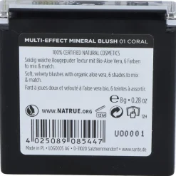 Colorete Multi Effect 6 Tonos 01 Coral 8gr - Sante Naturkosmetik