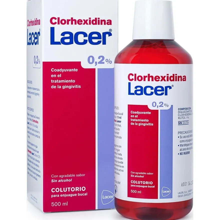 Colutorio Clorhexidina 0,2%, 500 ml - Lacer