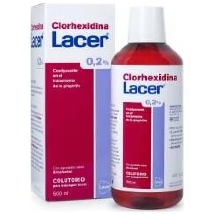 Colutorio Clorhexidina 0,2%, 500 ml - Lacer