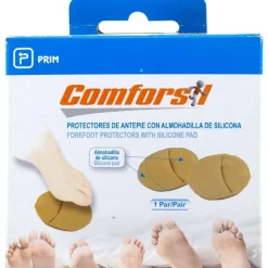 Comforsil Protectores de Antepié con Almohadilla de Silicona Talla L, 1 Par - Protector