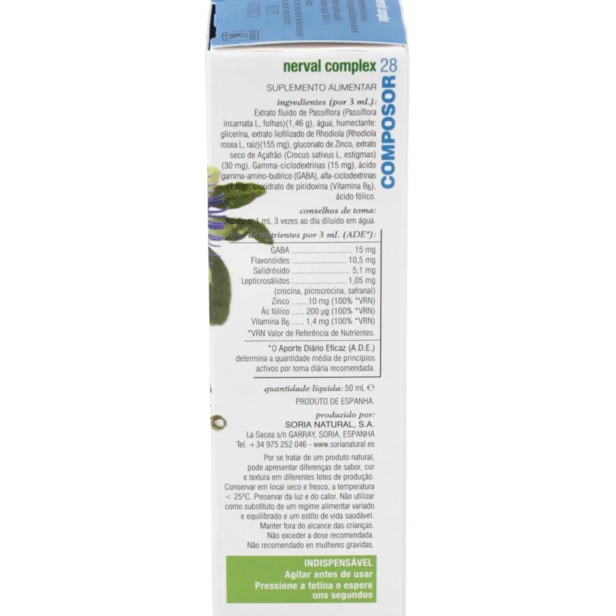 Composor 28 Xxi Nerval Complex 50ml Sori - Soria Natural